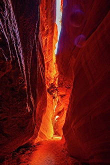 Kanab Prints: USA, Utah, Kanab, Peekaboo (Red) Slot Canyon