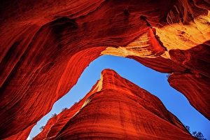 Kanab Prints: USA, Utah, Kanab, Peekaboo Slot Canyon, Skylight