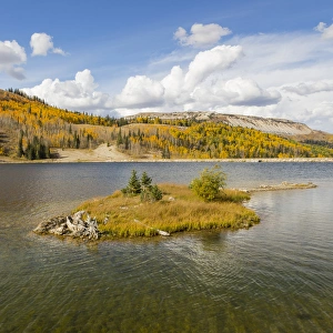 Images Dated 28th September 2015: USA, Utah, Manti-La Sal National Forest. Duck Fork Reservoir