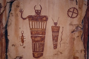 Carving Prints: USA, Utah, Moab, Petroglyphs