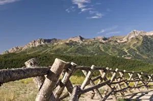 Ogden Prints: USA, Utah, Ogden. View from Ogden Valley back to Snowbasin Ski Resort