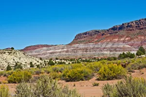 Ghost Town Prints: USA, Utah. Paria views along trail to Ghost Town