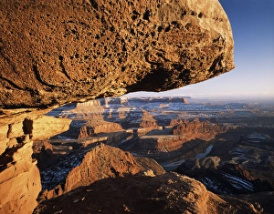 Terrain Prints: USA, Utah, Sunrise view of Dead Horse Point State Park and Colorado River