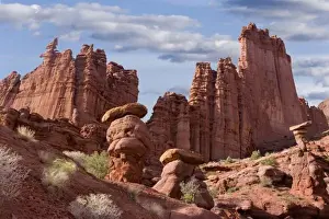 Stark Prints: USA, Utah. View of Fisher Towers