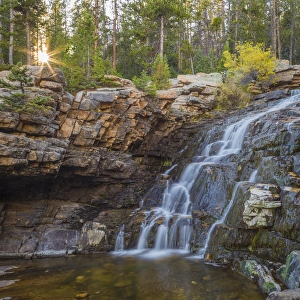 Images Dated 20th September 2015: USA, Utah, Wasatch Cache National Forest. Provo River Falls landscape. Credit as