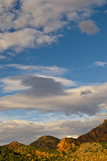 Nancy Rotenberg Prints: USA, Utah, Zion National Park. Late light on Kolob Canyon