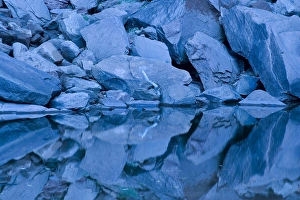 Azure Prints: USA, Utah, Zion National Park. Rock reflection in Upper Emerald Pool