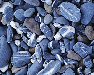 Pebble Prints: USA, Vermont, Lack Champlain, Stones
