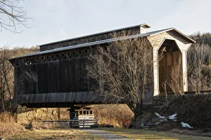 Vermont Prints: USA, Vermont, Wolcott on Rt. 15 between Morrisville and Joes Pond