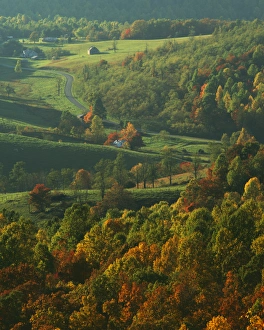 Charles Gurche Prints: USA, Virginia, Blue Ridge Parkway, Autumn