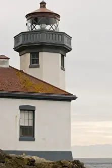 USa, Wa, San Juan Islands. Lime Kiln Ligthouse Haro Strait