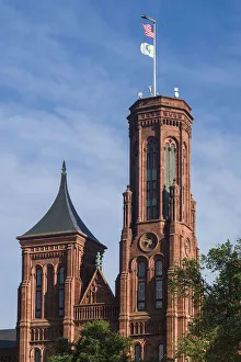 USA, Washington D. C. National Mall, Smithsonian Castle, now housing the Smithsonian