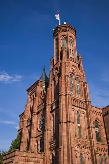 Images Dated 17th June 2017: USA, Washington D. C. National Mall, Smithsonian Castle, now housing the Smithsonian