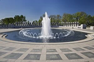 USA, Washington, D.C. Fountain at the National World War ll Memorial