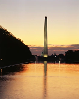 USA, Washington DC, View of Washington Monument