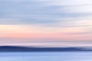 Land Prints: USA, Washington, Hood Canal. Abstract of ocean and sky