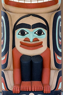 Images Dated 17th March 2015: USA, Washington, Jamestown. Totem art. (PR) Credit as: Don Paulson / Jaynes Gallery