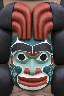Images Dated 14th May 2015: USA, Washington, Jamestown. Totem art. (PR) Credit as: Don Paulson / Jaynes Gallery