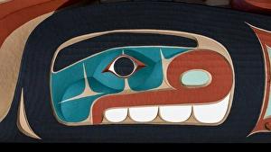 Images Dated 17th March 2015: USA, Washington, Jamestown. Totem art. (PR) Credit as: Don Paulson / Jaynes Gallery