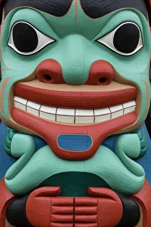 Native American Prints: USA, Washington, Jamestown. Totem art. (PR) Credit as: Don Paulson / Jaynes Gallery