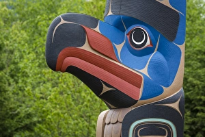 Images Dated 14th May 2015: USA, Washington, Jamestown. Totem art. (PR) Credit as: Don Paulson / Jaynes Gallery