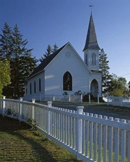USA, Washington, Lopez Island, Center Church