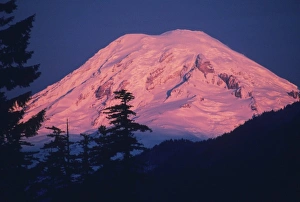 Mt Rainier Prints: USA, Washington, Mt. Rainier, inactive volcano