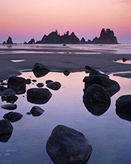 USA, Washington, Olympic National Park, Shi Shi Beach