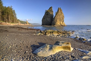 Images Dated 22nd June 2009: USA, Washington, Olympic National Park, Rialto Beach, Seastacks