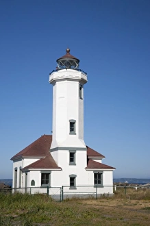 North West Prints: USA, Washington, Port Townsend, Point Wilson lighthouse, built 1913, at entrance