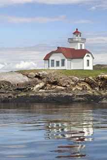 Images Dated 3rd May 2011: USA, Washington, San Juan Islands. View of Patos Island Lighthouse