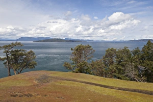 USA, Washington, San Juan Islands. Scenic overlook near Turn Point on Stuart Island