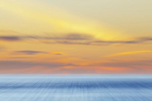 USA, Washington, San Juan Islands. Abstract sunset scenic