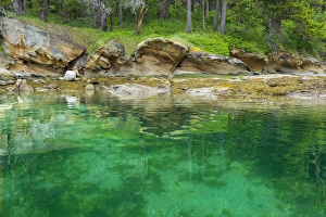 Images Dated 5th May 2014: USA, Washington, San Juan Islands. Secluded bay on Sucia Island