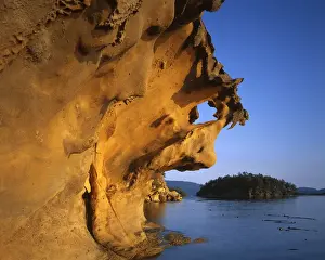 Sucia Island Prints: USA, Washington, Sandstone formations on Sucia Island