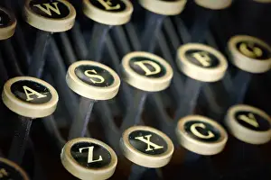 Images Dated 15th May 2012: USA, Washington, Seabeck. Close-up of vintage Remington Standard typewriter keys