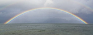 Images Dated 3rd March 2016: USA, Washington, Seabeck. Rainbow over Hood Canal