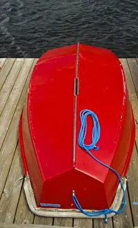 USA, Washington, Seattle. The Center for Wooden Boats is a popular destination for locals