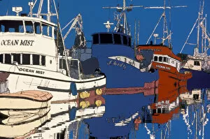 USA, Washington, Seattle, Fishermens Terminal Digital enhancement of fishing