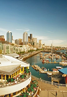 Images Dated 17th June 2011: USA, WAshington, Seattle. The Sail-in parade of the Bell Street Pier Classic Rendezvous