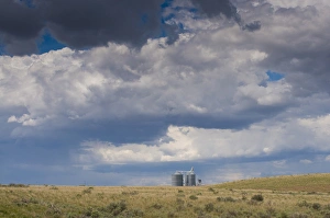 Silo Prints: USA, Washington State. Grain silos