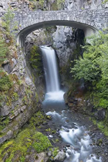Images Dated 13th November 2018: USA, Washington State. Mount Rainier National Park, Christine Falls