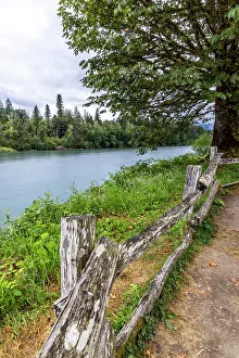 Fence Prints: USA, Washington State, North Cascades National Park