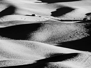 USA, Washington State, Palouse region, Rolling hills at Sunset