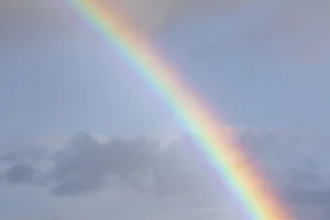 USA, Washington State, Seabeck. Close-up of rainbow