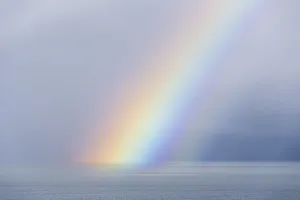 Images Dated 20th November 2017: USA, Washington State, Seabeck. Rainbow over Hood Canal
