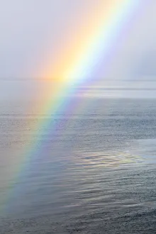 Images Dated 20th November 2017: USA, Washington State, Seabeck. Rainbow over Hood Canal