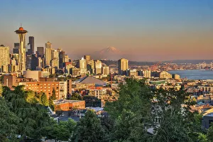 Space Needle Prints: USA, Washington State, Seattle