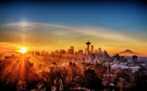 Frost Prints: USA, Washington State, Seattle