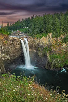 Snoqualmie Prints: USA, Washington State, Snoqualmie Falls